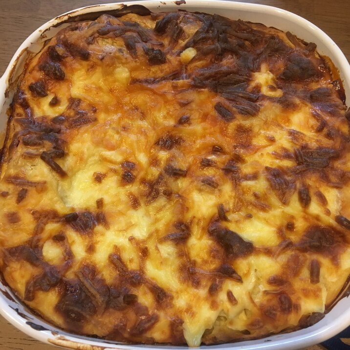 2種類のソースで作るラザニア(ミート、豆腐ソース)